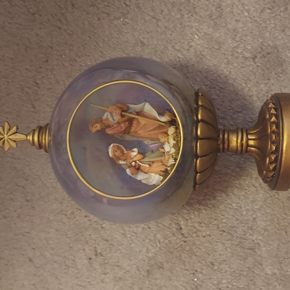 Christmas nativity table decor